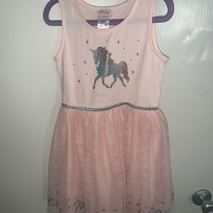 Kids sleeveless unicorn dress size 5